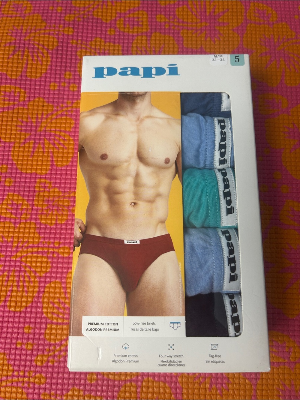 Papi men’s Low-Rise Briefs - Multicolor Pack